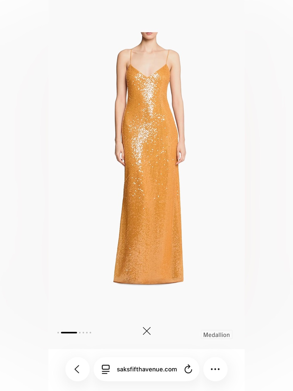 Halston Gloria Sequin Gown